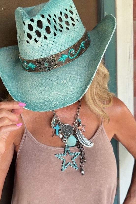 Canyon Cowgirl Chunky Charm Necklace