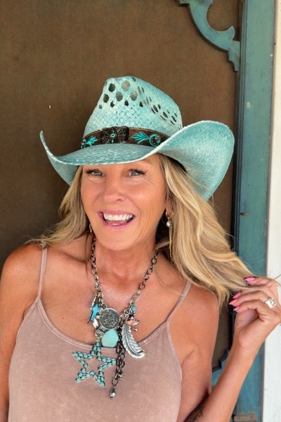 Minted Skies Cowgirl Hat