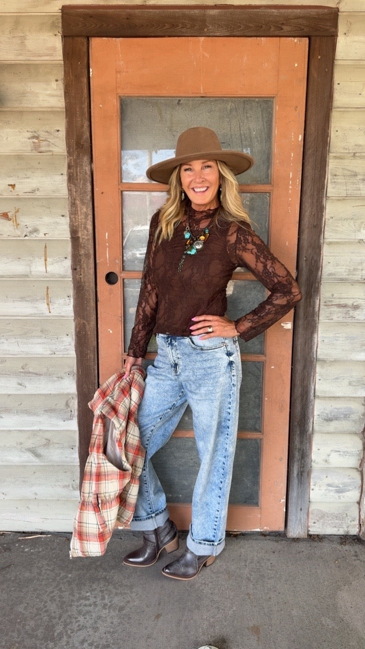 Cinnamon Spice Plaid Vest
