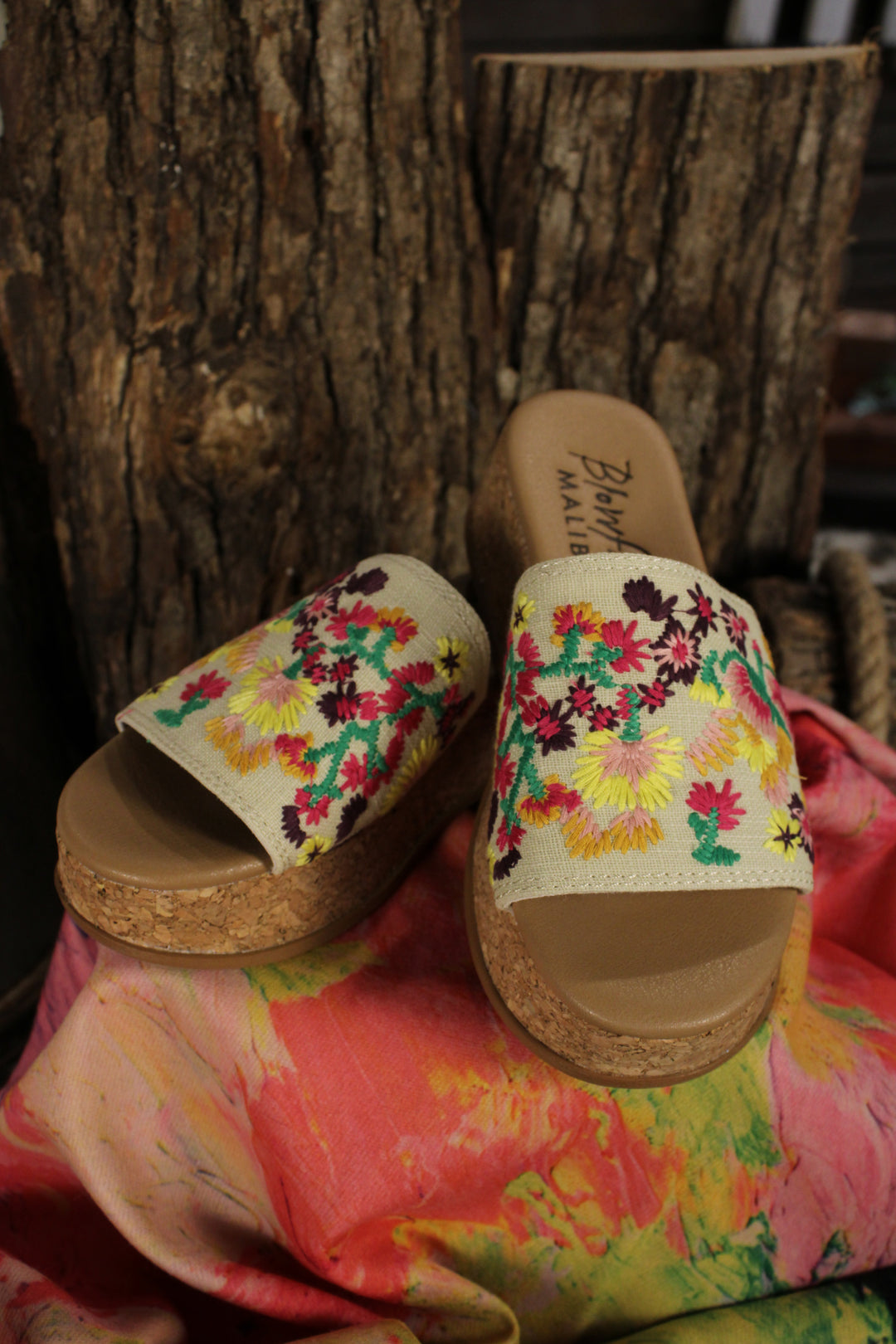 Tropical Breeze Embroidered Sandals