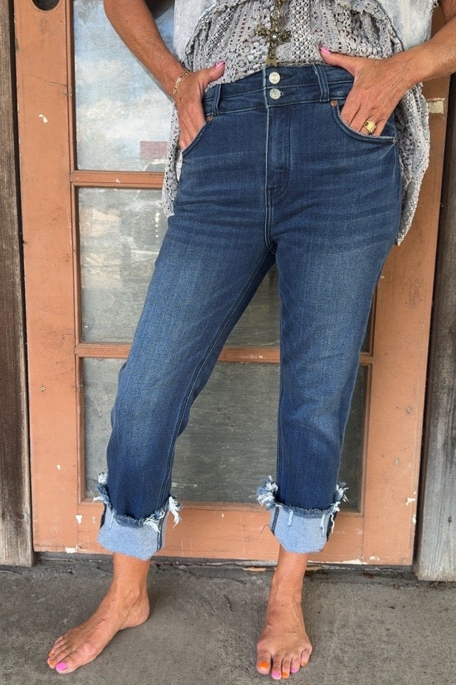 Double Down Corset Denim Jeans