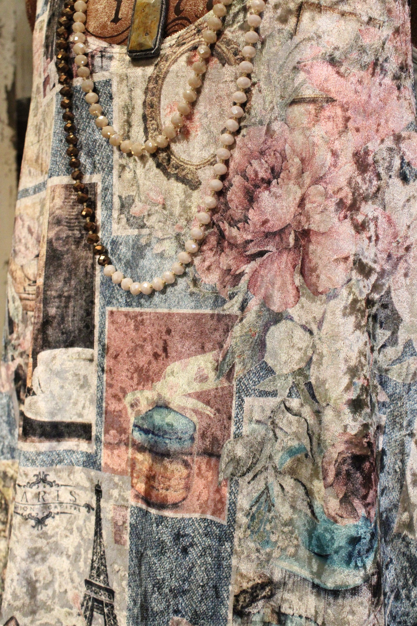 A Day In Paris Velvet Tunic Tank