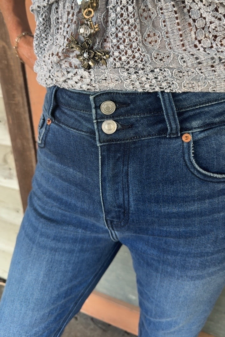 Double Down Corset Denim Jeans