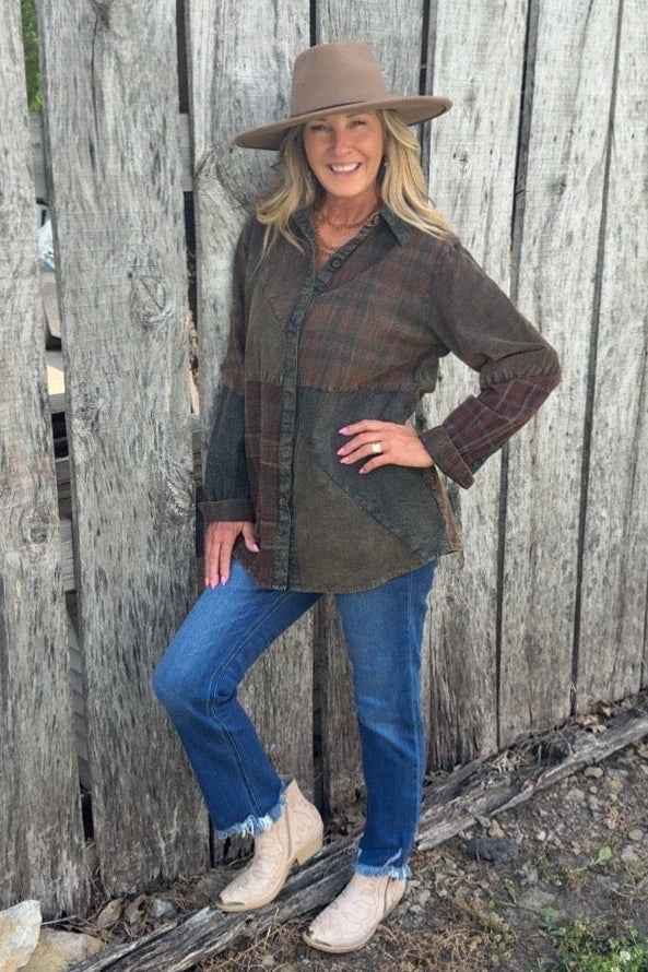 Nightfall Button-Up Blouse