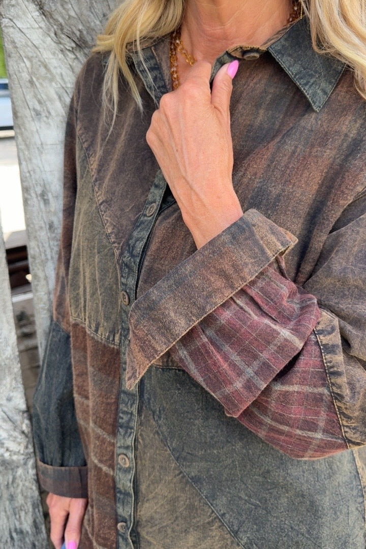 Nightfall Button-Up Blouse
