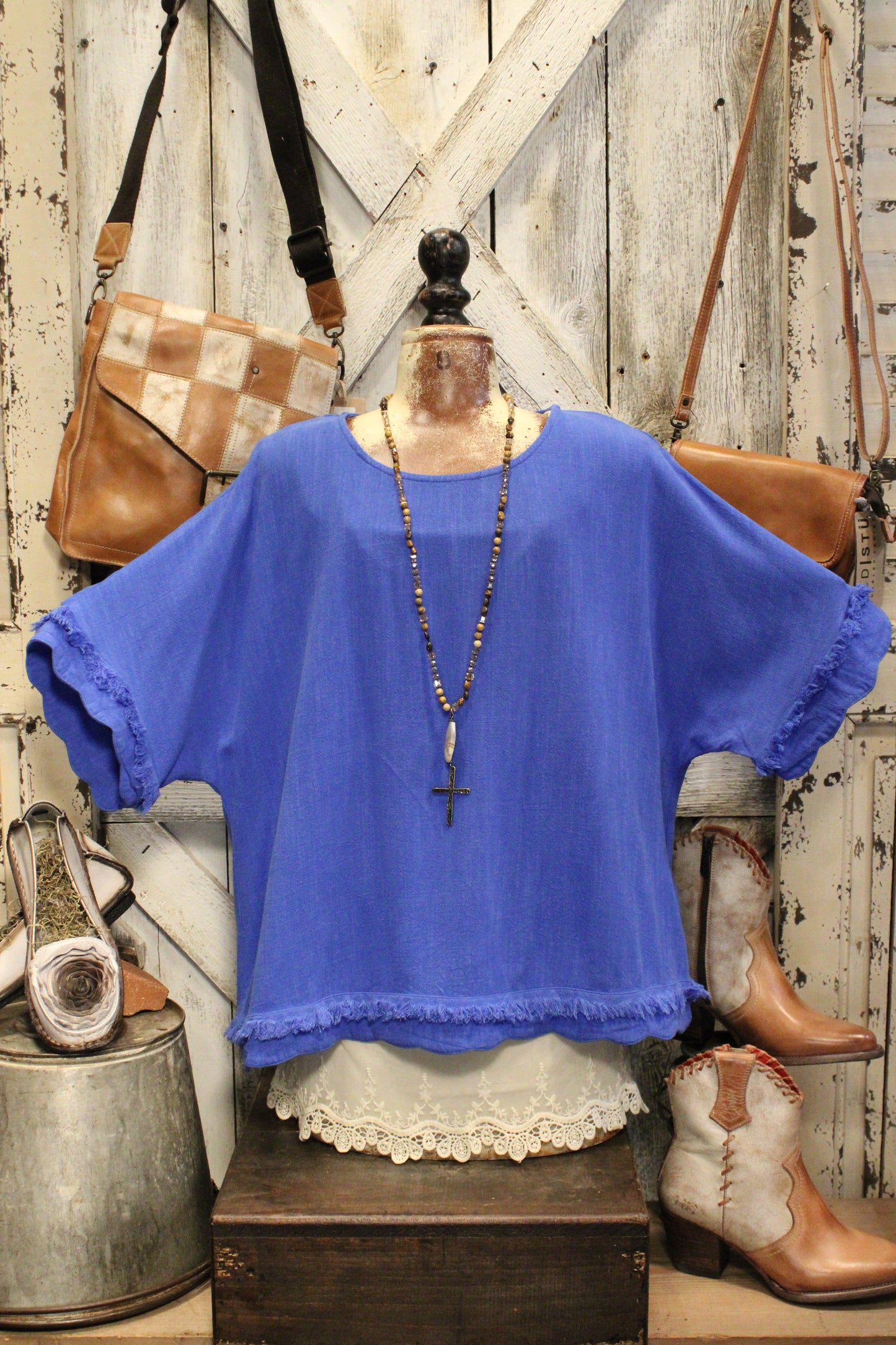 Sea Glass Blue Top