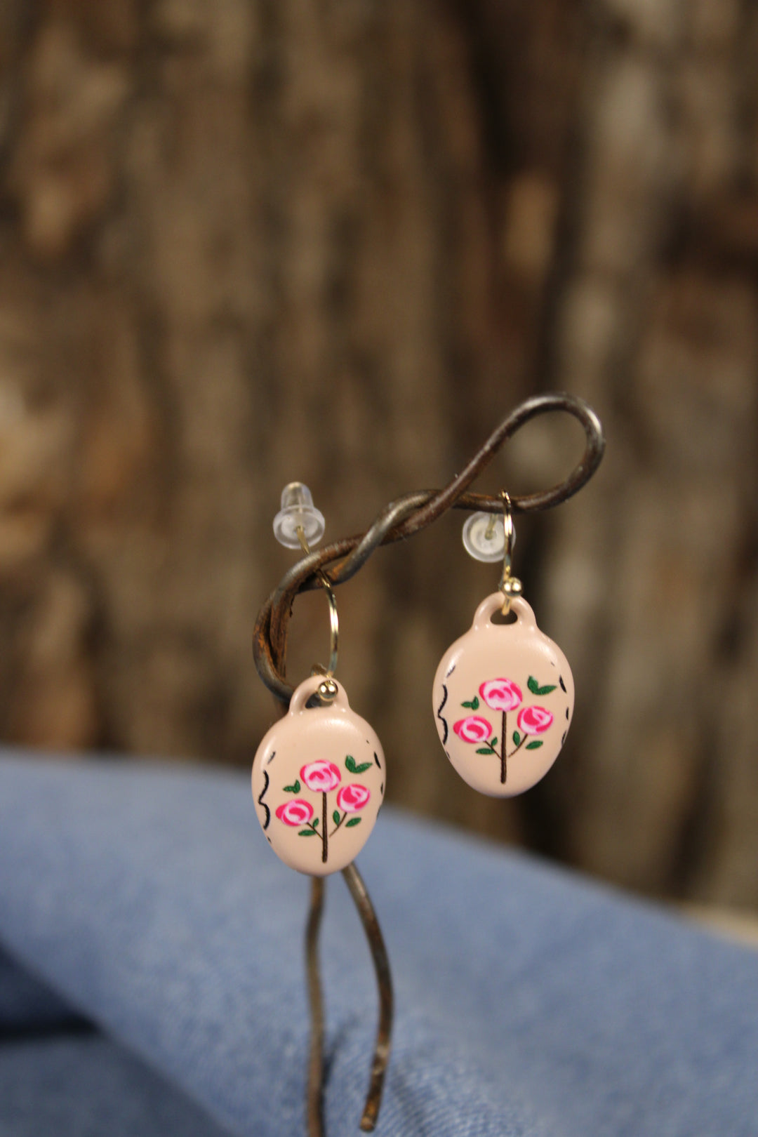 Pink Petal Bouquet Earrings