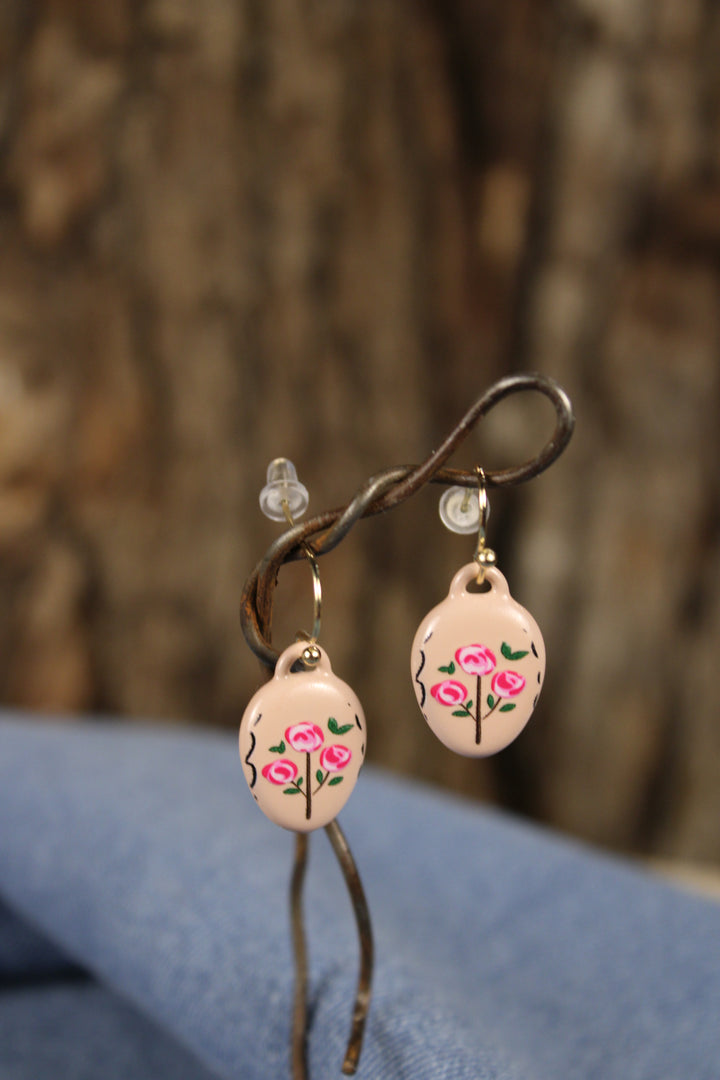 Pink Petal Bouquet Earrings