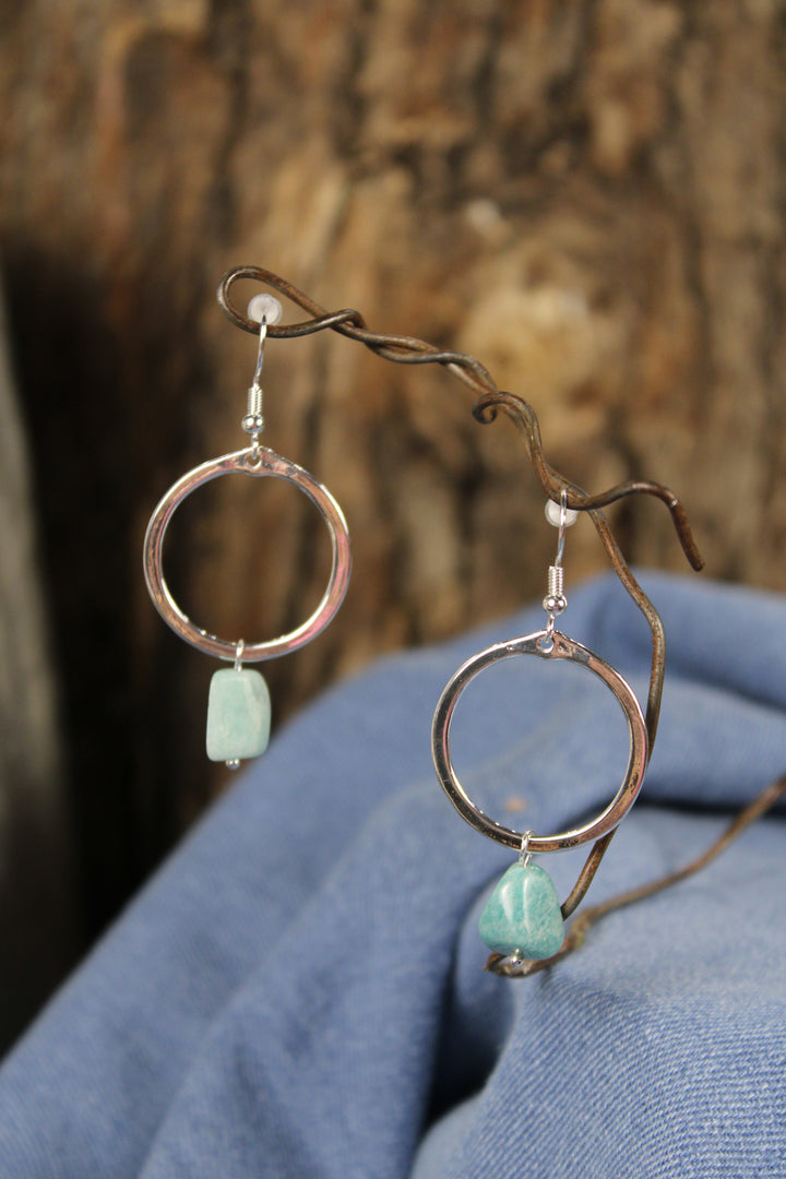 Silver Maison Earrings Blue Sky
