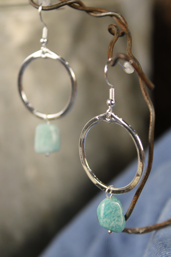 Silver Maison Earrings Blue Sky