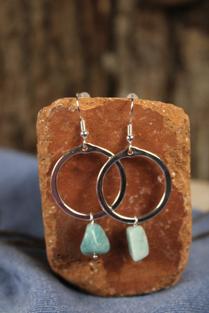Silver Maison Earrings Blue Sky
