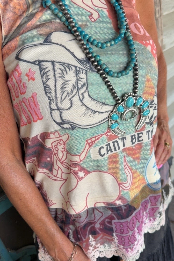 Howdy Beige Tank