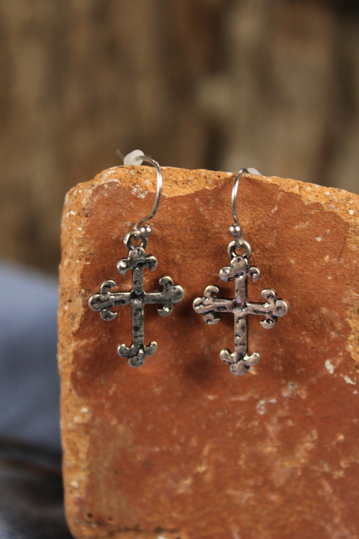 Antique Cross Earrings