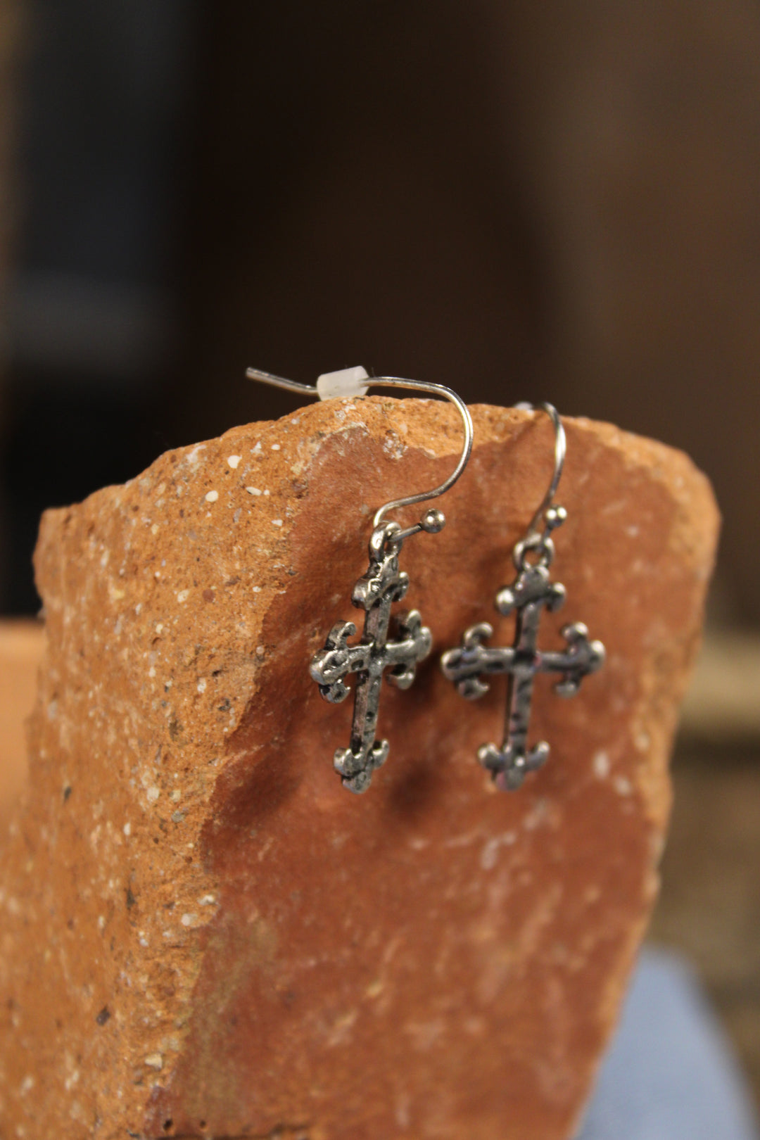 Antique Cross Earrings