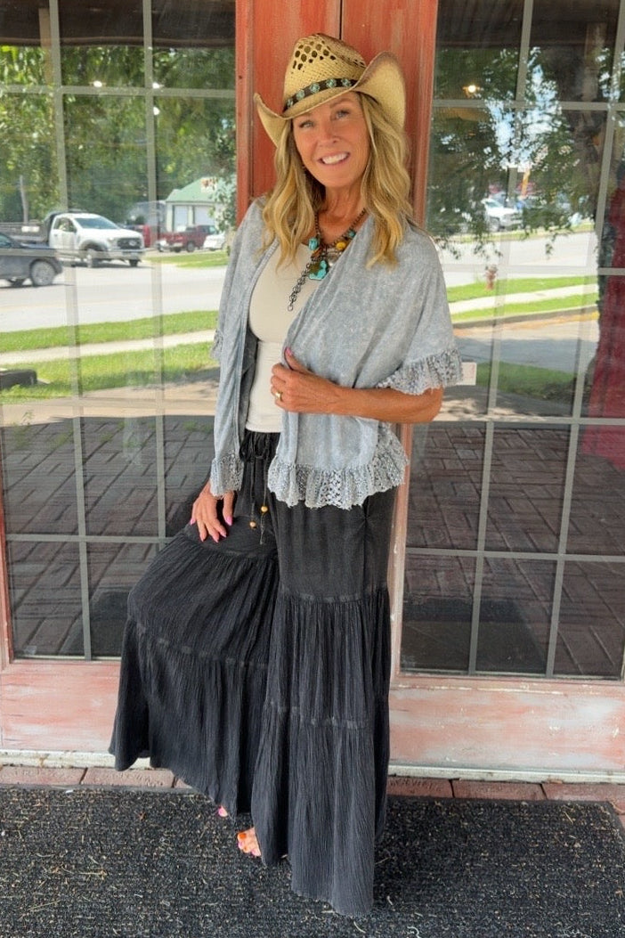Silver Willow Lace Cardigan