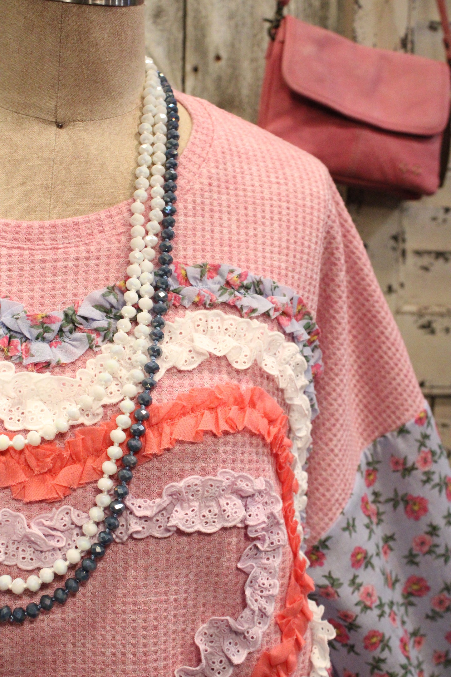 Love In Bloom Waffle-Knit Top