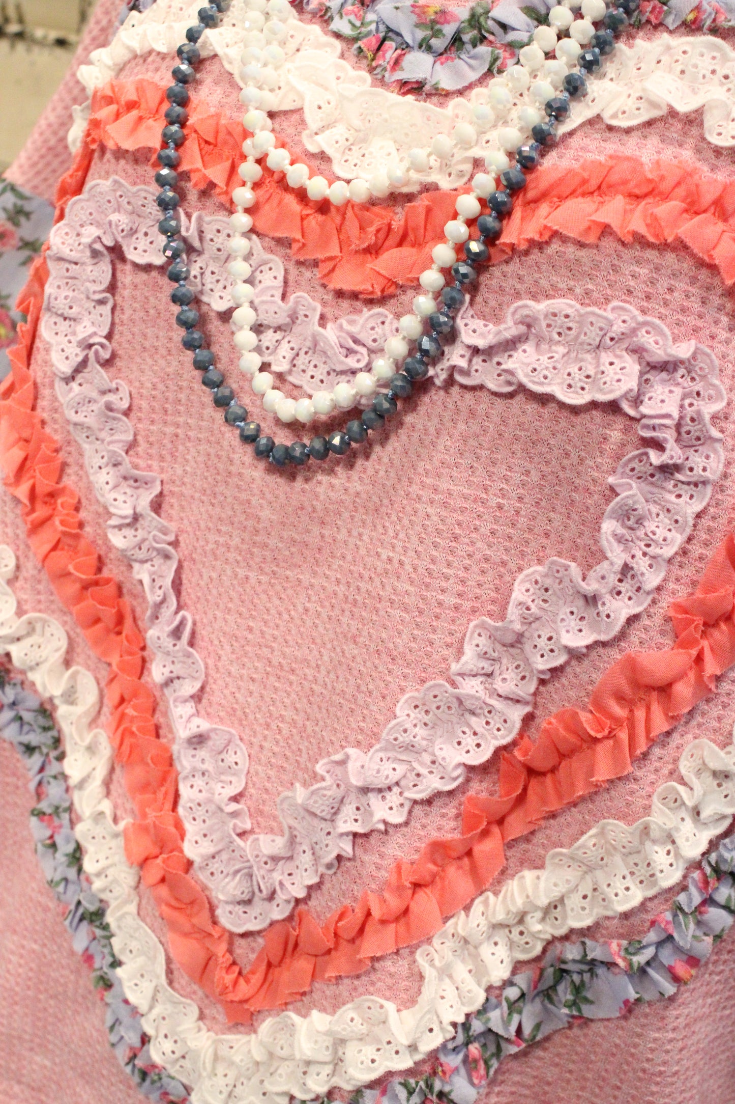 Love In Bloom Waffle-Knit Top