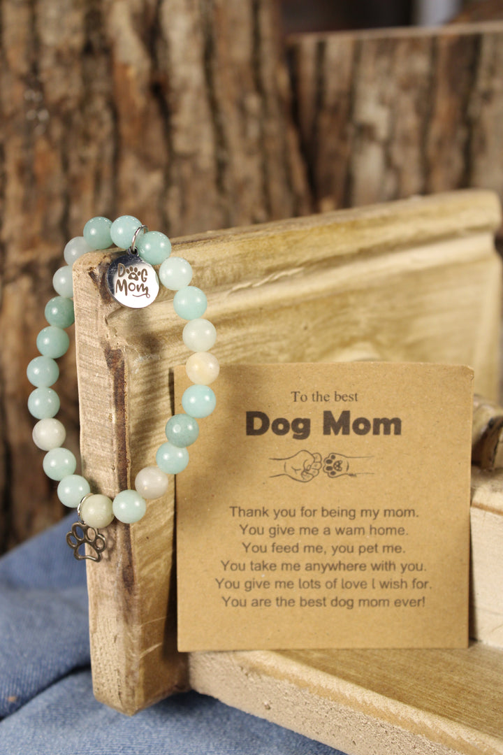 Minty Dog Mom Bracelet