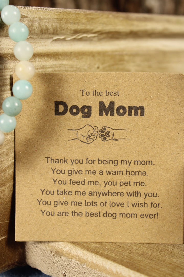 Minty Dog Mom Bracelet