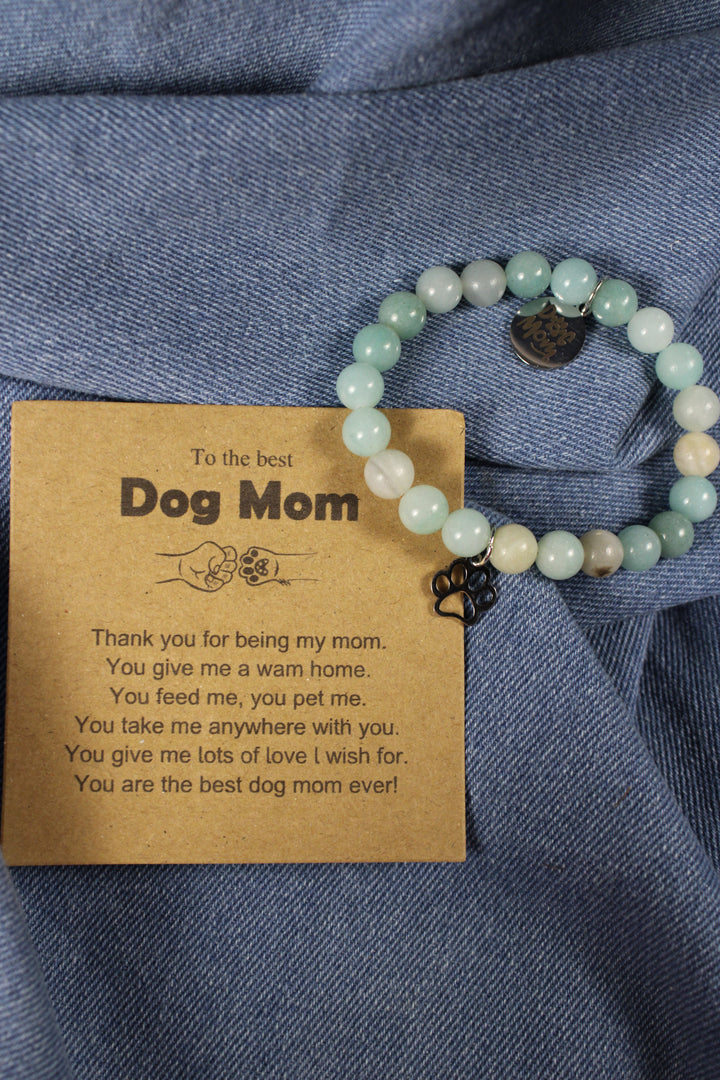 Minty Dog Mom Bracelet
