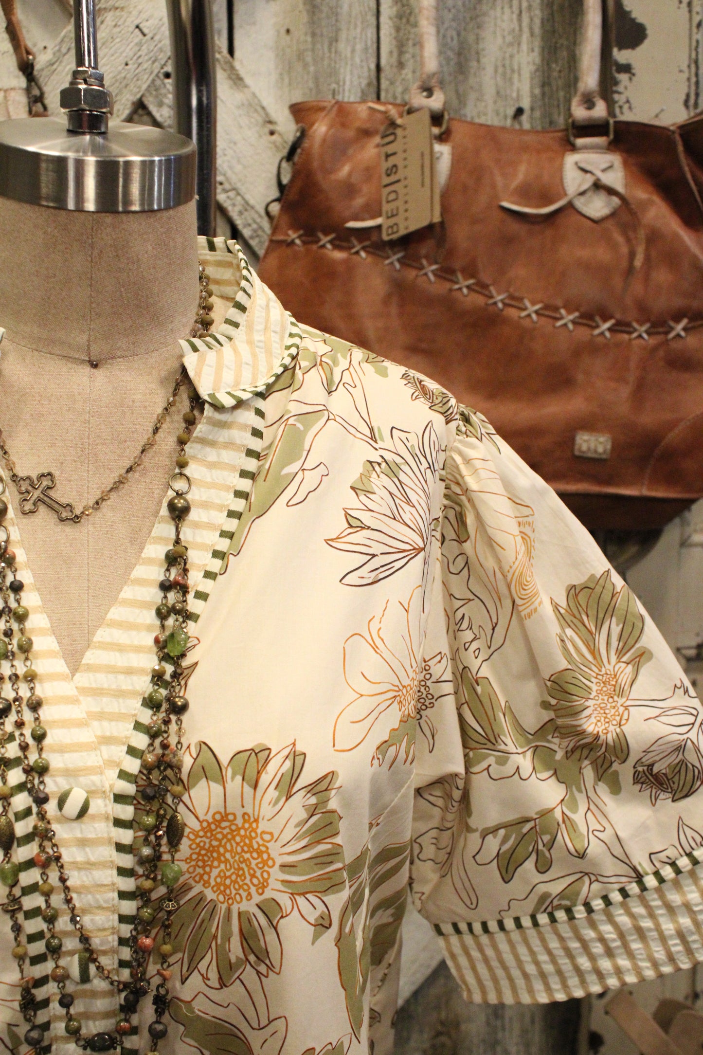 Willow Garden Cotton Stripe Dress