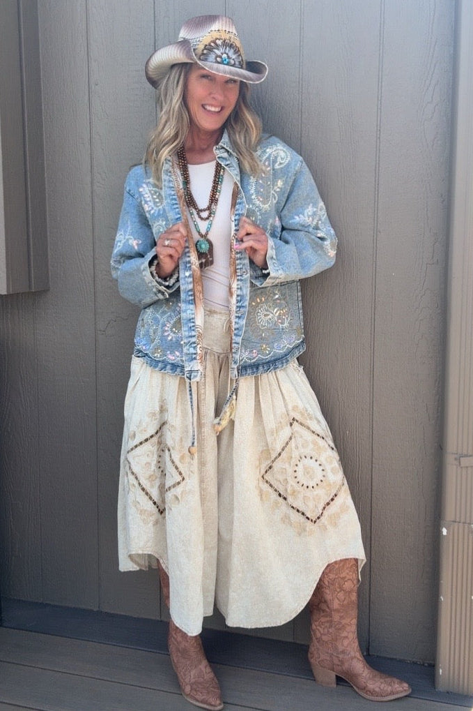 Stardust Pearl Jean Jacket