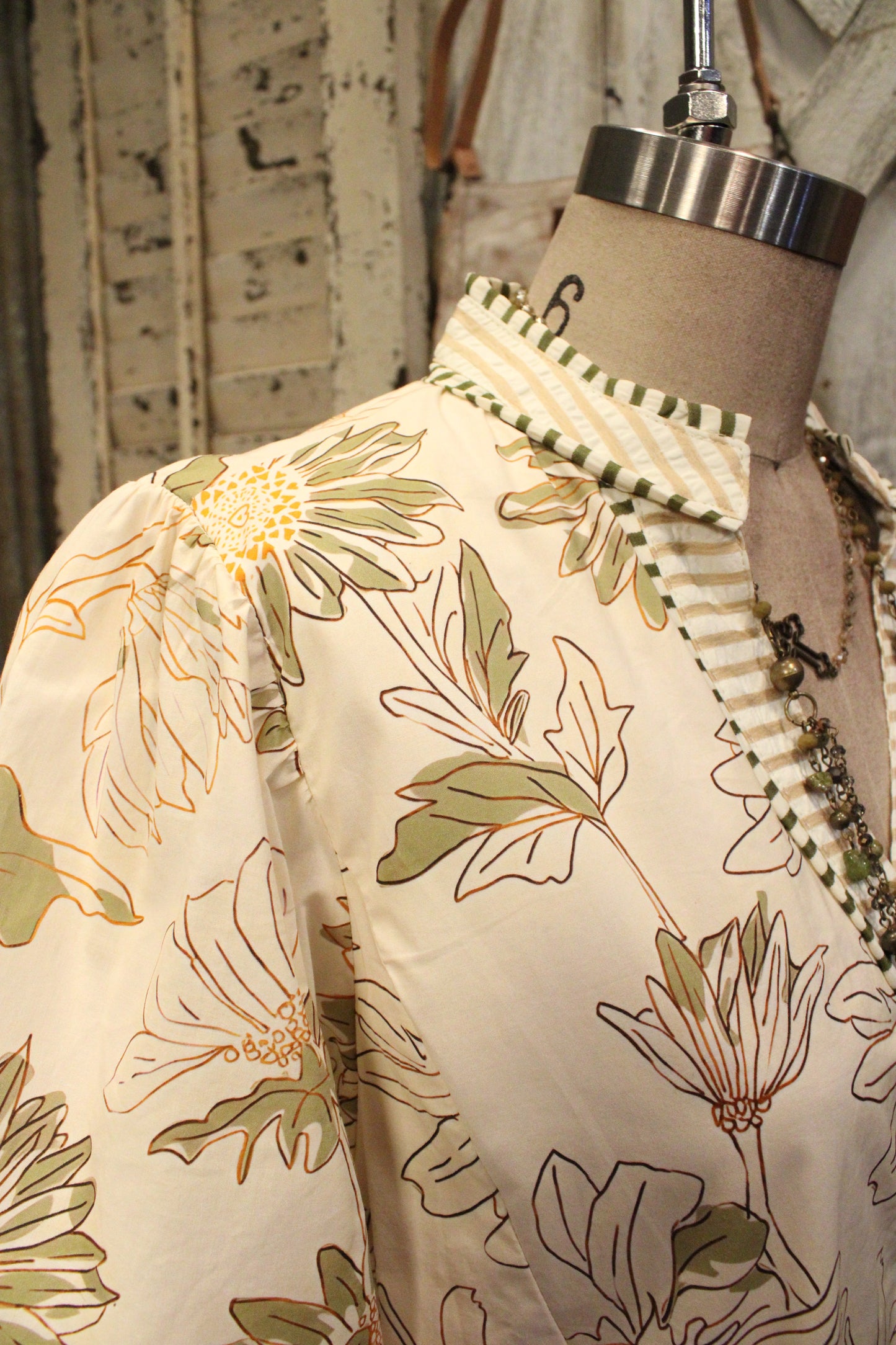 Willow Garden Cotton Stripe Dress