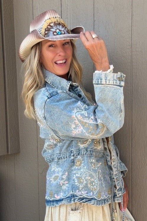 Stardust Pearl Jean Jacket