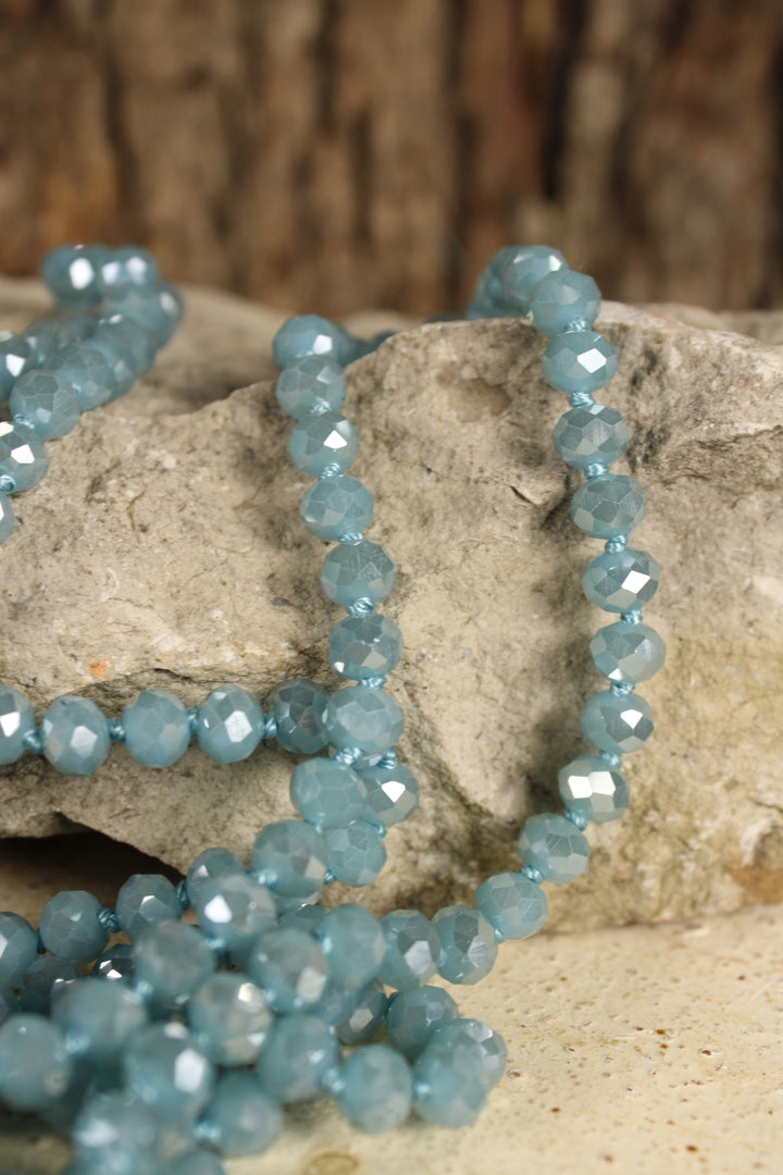Sparkle And Shine Light Blue Necklace