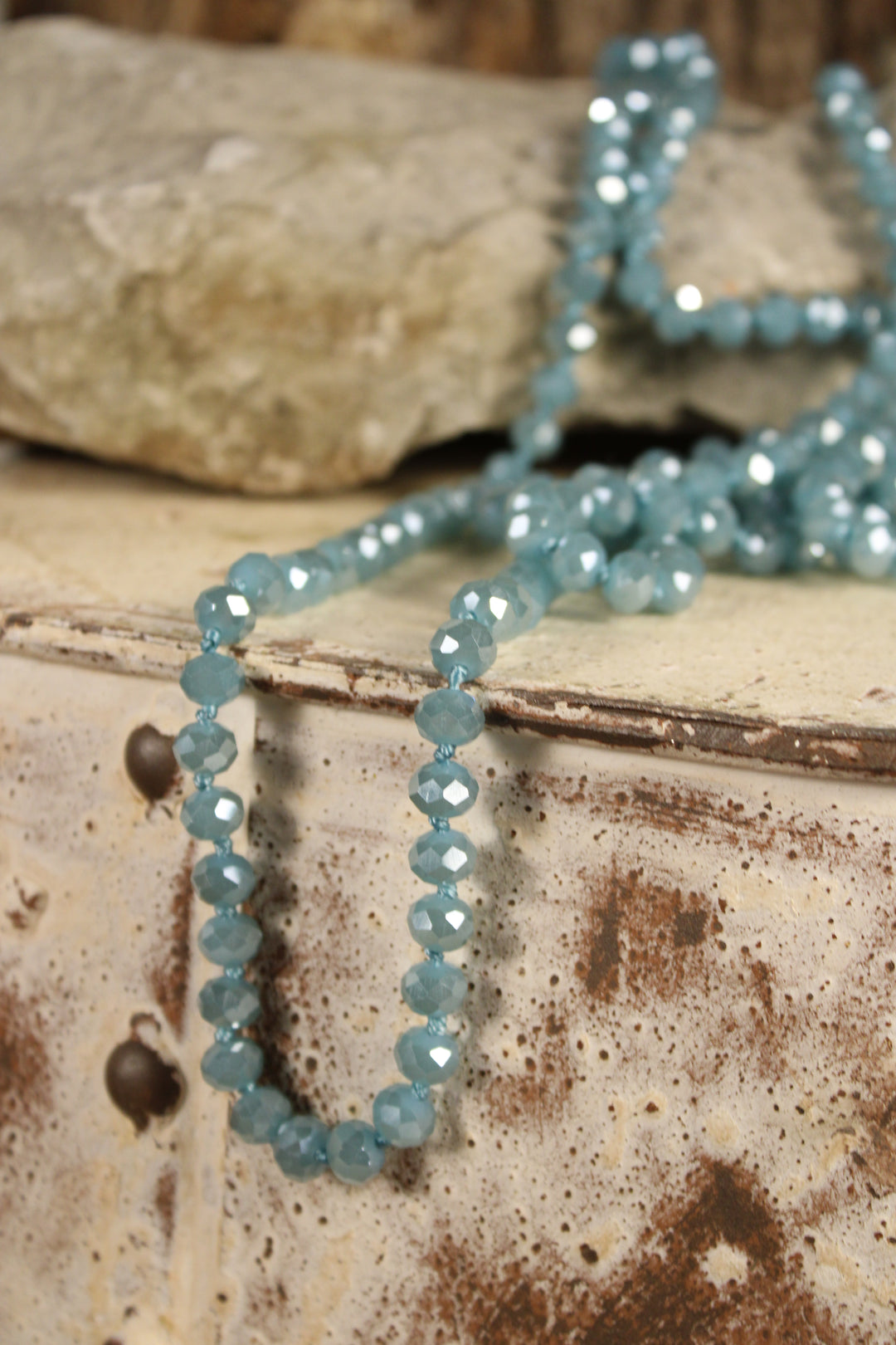 Sparkle And Shine Light Blue Necklace
