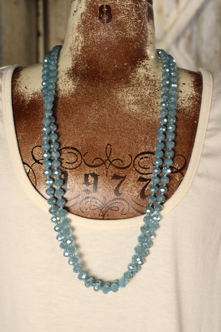 Sparkle And Shine Light Blue Necklace
