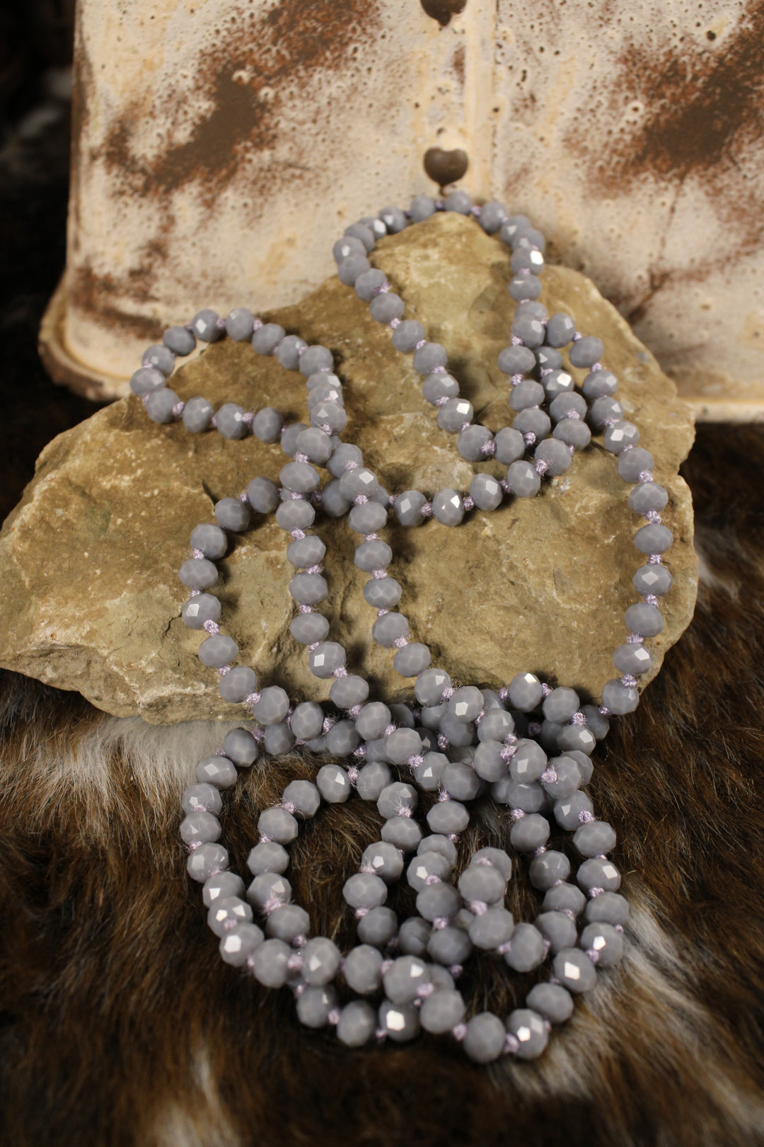 Sparkle And Shine Dusty Purple Necklace