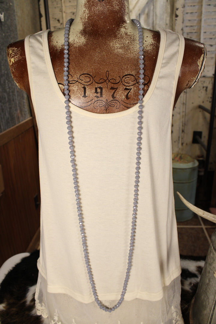 Sparkle And Shine Dusty Purple Necklace