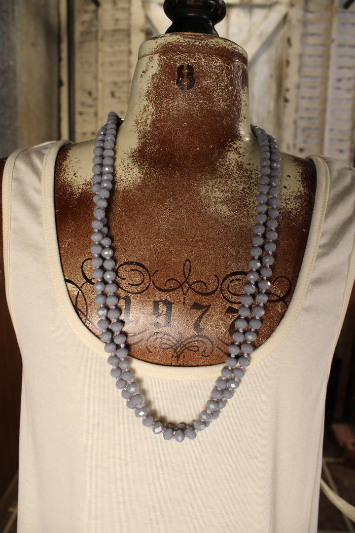Sparkle And Shine Dusty Purple Necklace