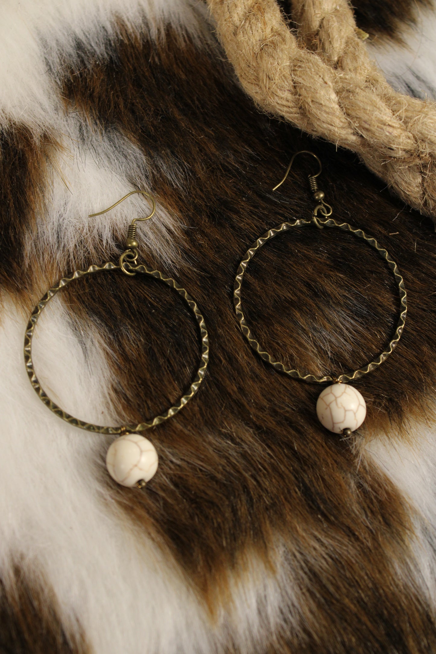 White Olivia Earrings