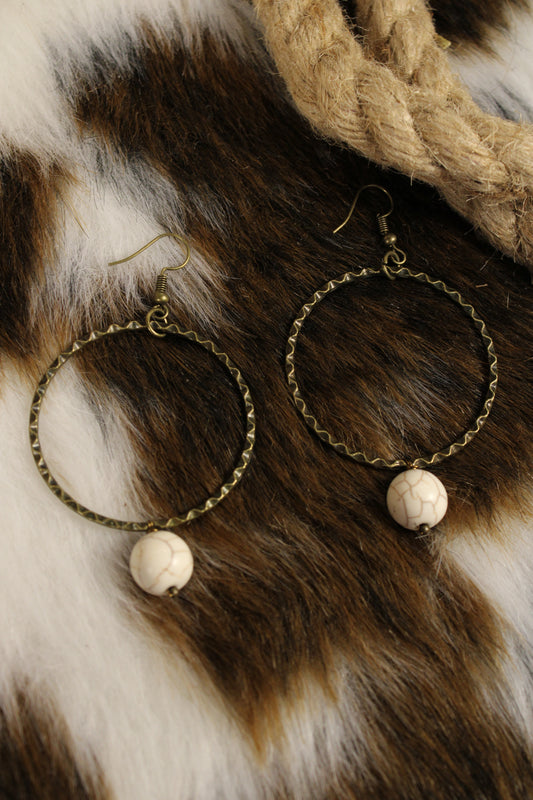 White Olivia Earrings