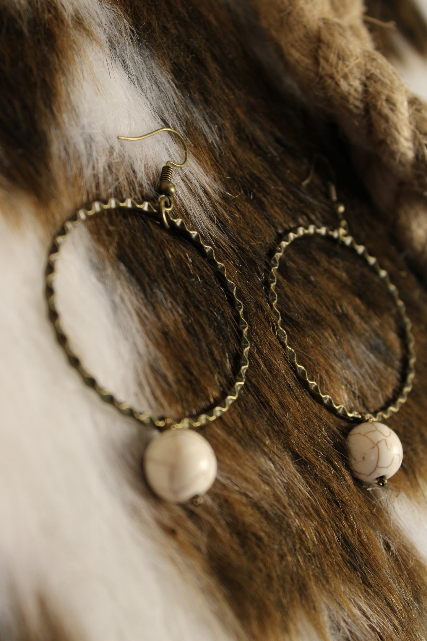 White Olivia Earrings
