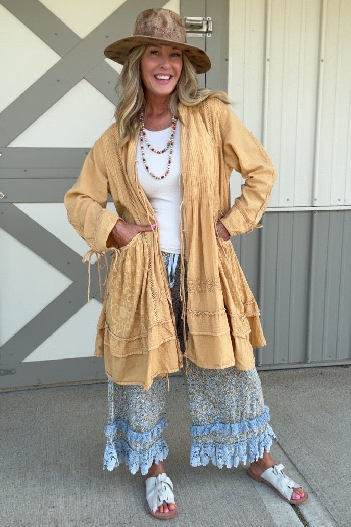 Gold Blossom Pants