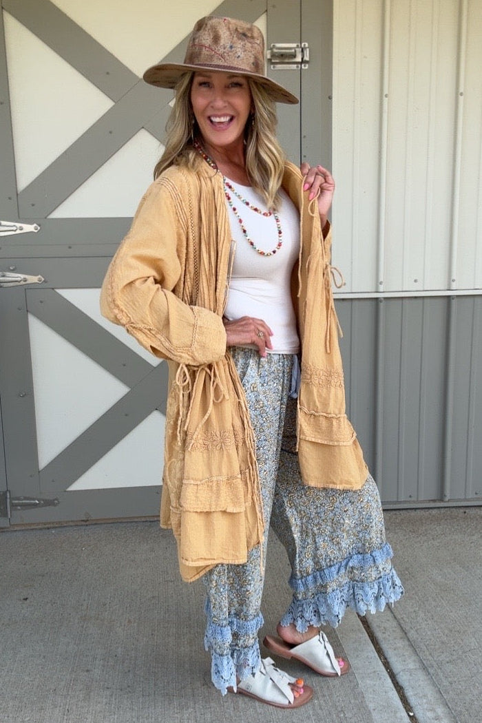Gold Blossom Pants