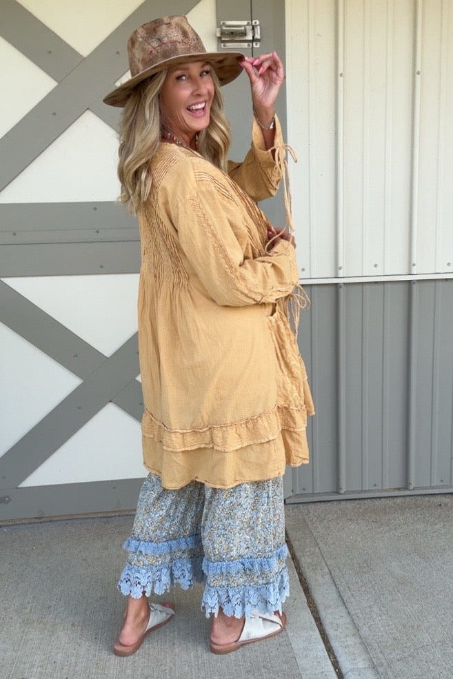 Gold Blossom Pants