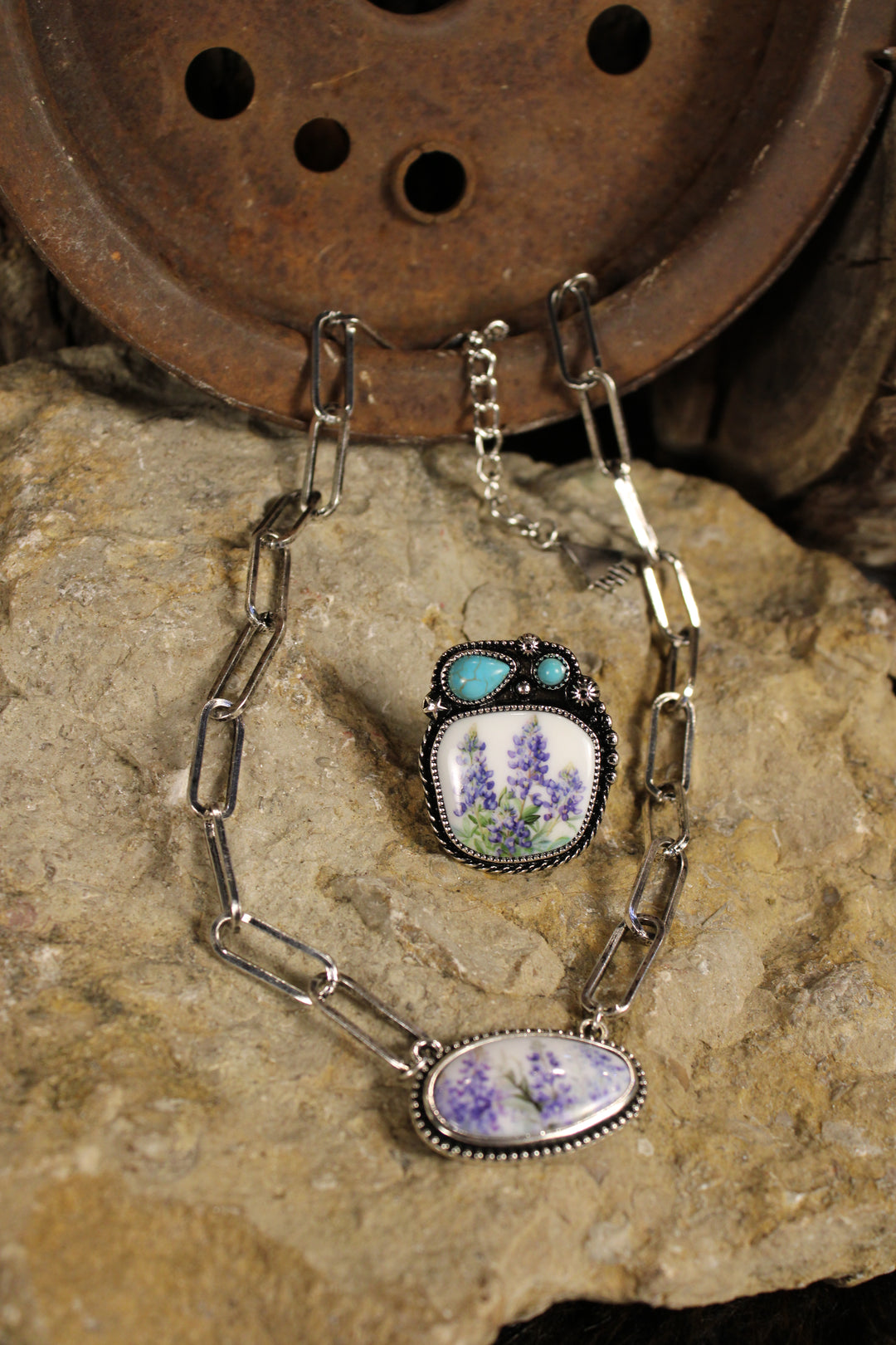Bluebonnet Belle Statement Ring