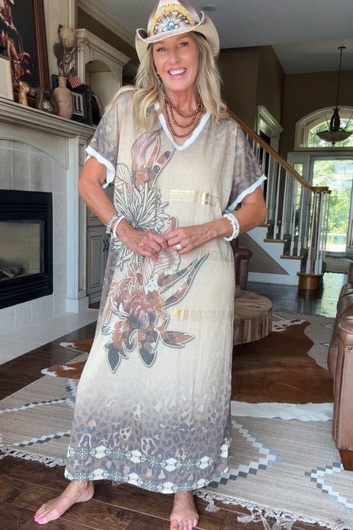 Venetian Mirage Maxi Dress