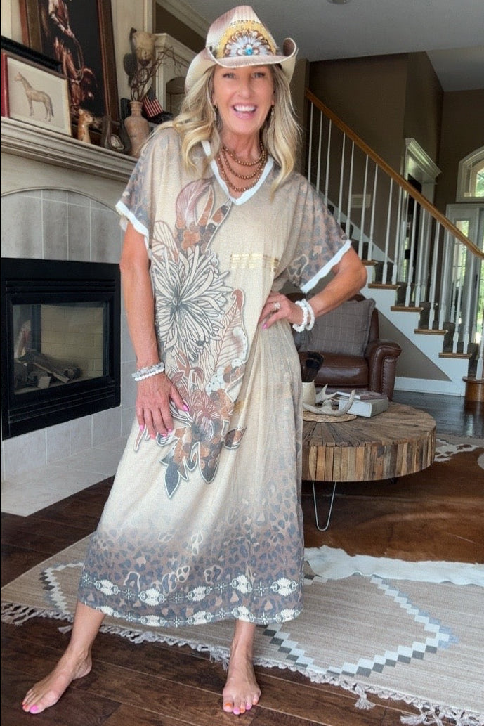 Venetian Mirage Maxi Dress
