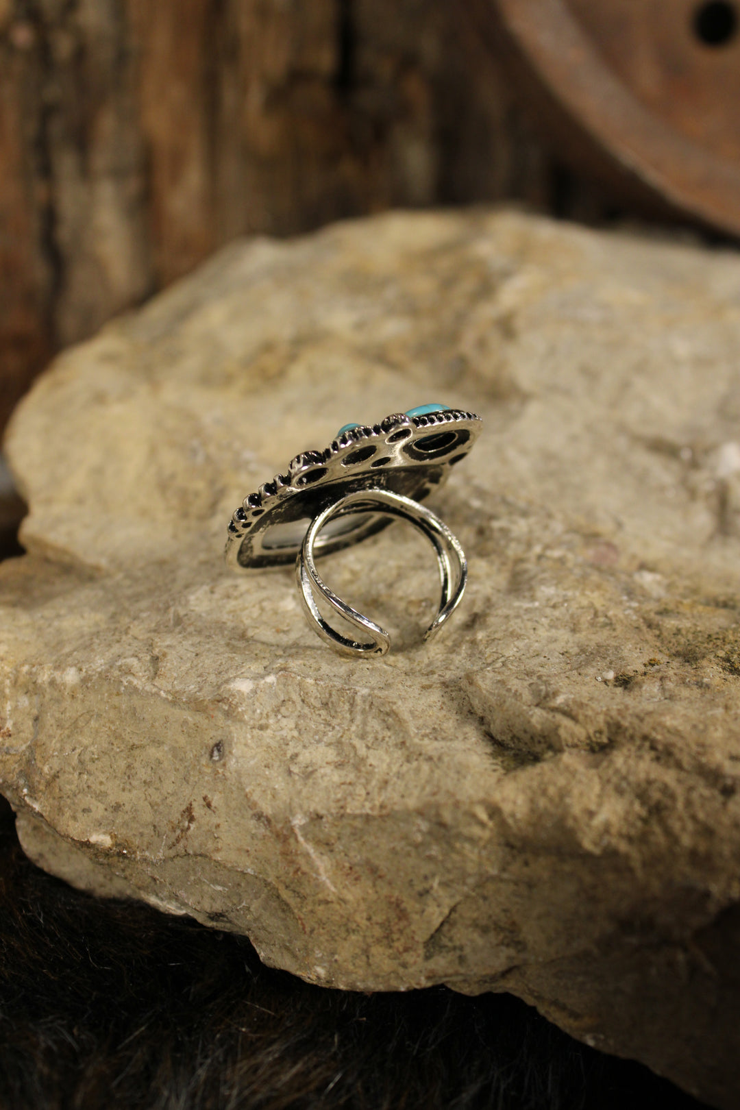 Bluebonnet Belle Statement Ring