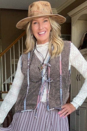 Painted Meadow Tie Vest