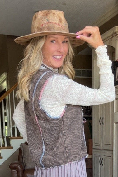 Painted Meadow Tie Vest