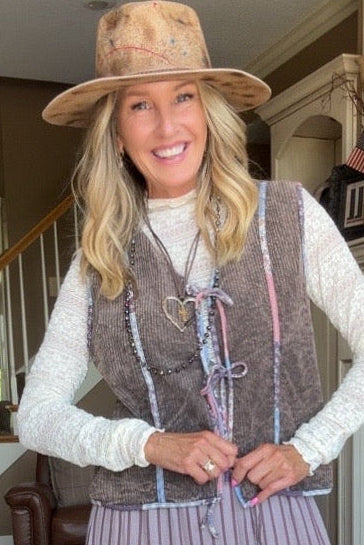 Painted Meadow Tie Vest