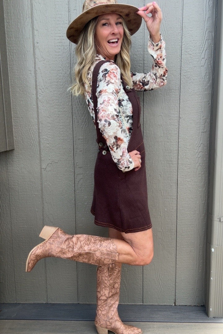 Cinnamon Spice Dream Overall Skirt