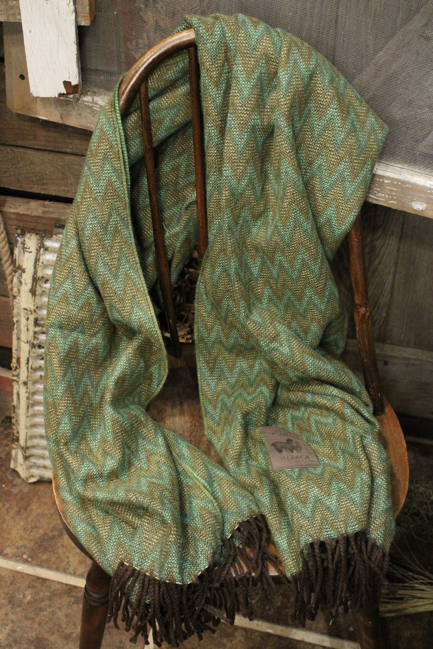 Mountain Forest Alpaca Scarf
