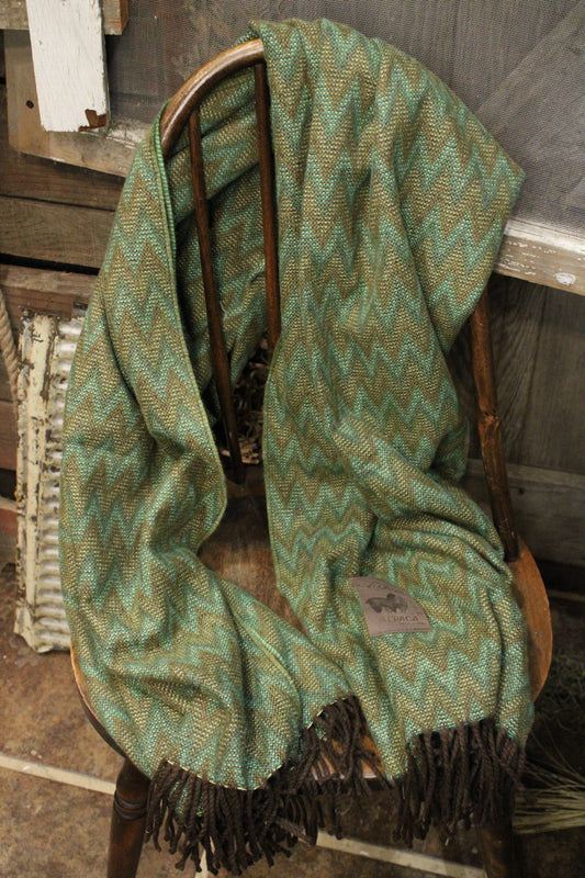 Mountain Forest Alpaca Scarf